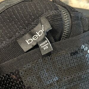 Bebe Shimmering Black Sequin dress